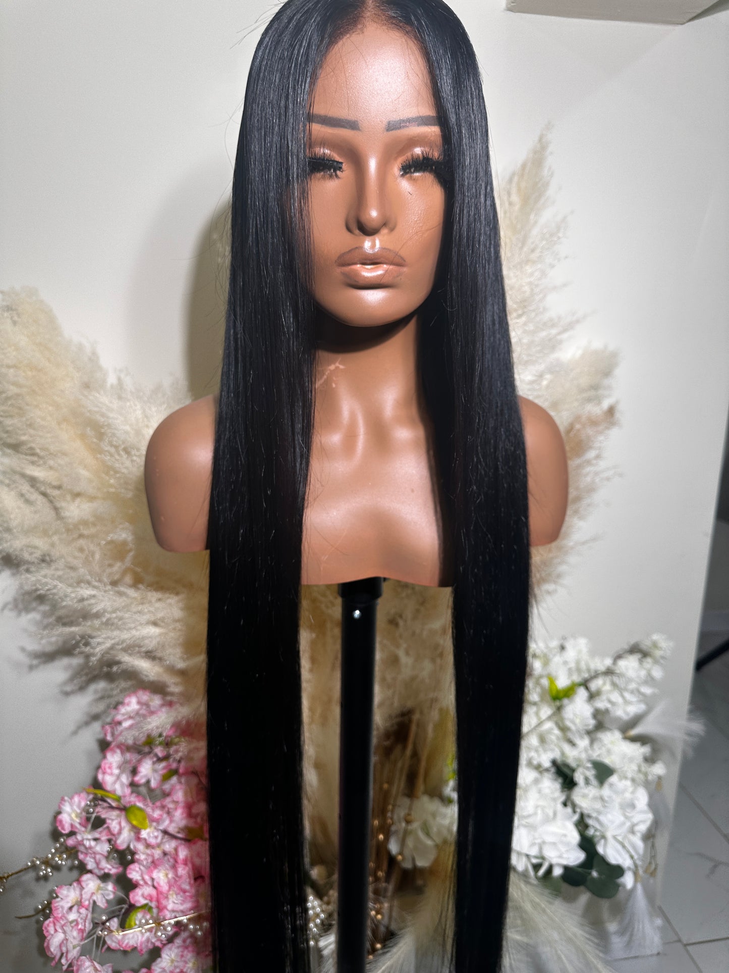Jet black buss down  40”